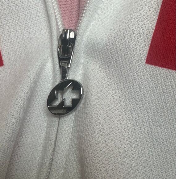 Assos Suisse LS Federation Short Sleeve Full Zip Cycling Jersey Red White sz S - Picture 5 of 11